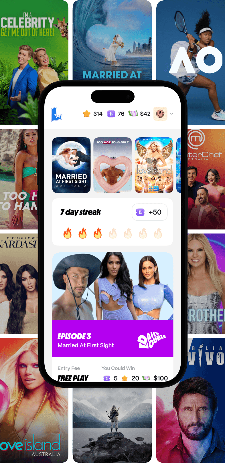 TV Shows Grid Mobile